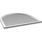 Ekena Millwork Round Top Surface Mount PVC Gable Vent: Functional, w/ 2"W x 1-1/2"P Brickmould Frame, 38"W x 38"H GVPRT38X3802SF - alternate 5